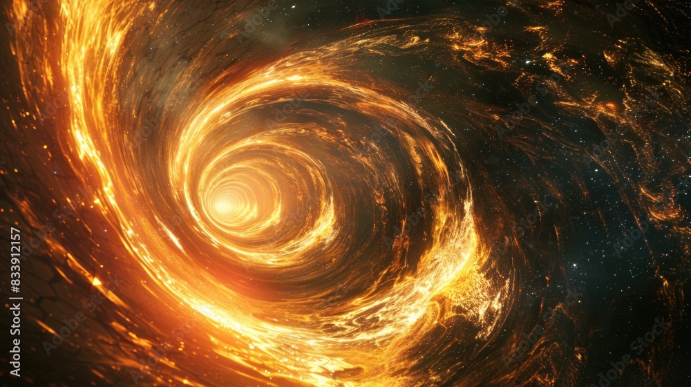 Aufkleber a spiral shaped object in the middle of a galaxy