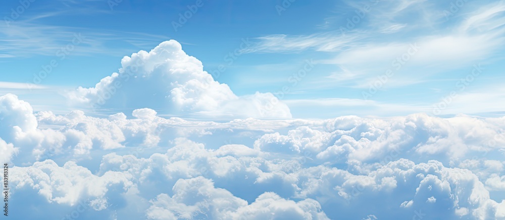 Poster Cloudy sky with copy space image.