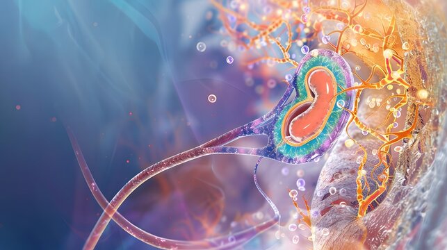 Illustration of the nephron