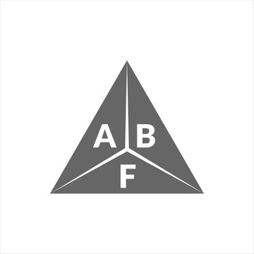 ABF letter logo design on white background. Creative  modern ABF letter logo design. Vector design.