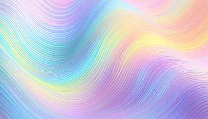 Bunte Wellen in Pastell Farben als Hintergrund Banner	