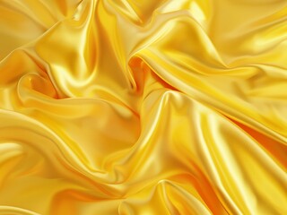  view from above, Smooth elegant yellow satin luxury cloth texture can use as abstract background ,Texture, pattern ,copy space