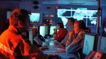 Coordination in Crisis: Rescue Workers Strategizing in Emergency Operations Center