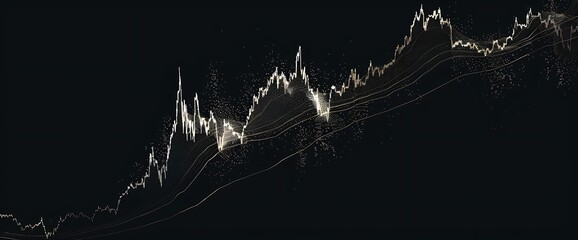 A sleek line graph on a pln backdrop, symbolizing gradual and sustned market development.