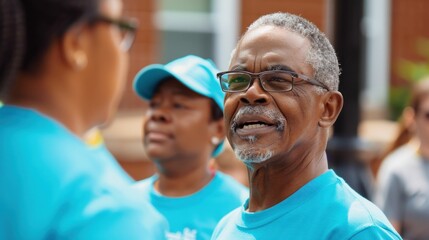 Uniting for Change: Community Organizer Mobilizing Volunteers for a Cause