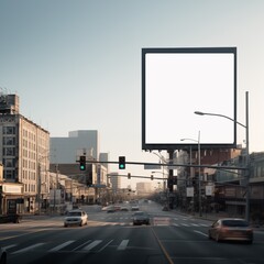 billboard on a street