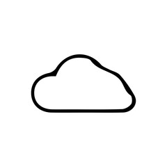 outline single icons related to weather. Clouds - Vector Stock Collection. Editable stroke icon. Vector illustration