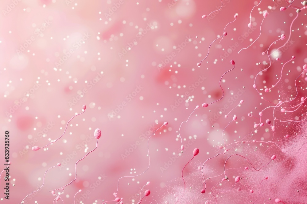 Poster a close-up shot of a pink background filled with colorful bubbles, perfect for use in designs, illus