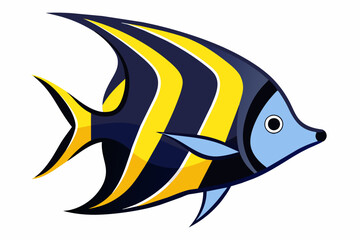 Angel fish vector illustration an white background