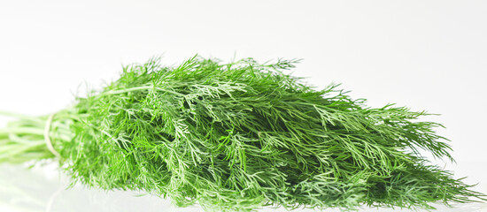 Dill isolated on white background