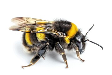 Bumblebee isolated on white background