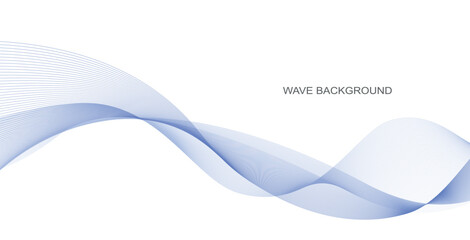 Vector abstract colorful flowing wave lines isolated on white background. Design element for technology, science, modern concept.