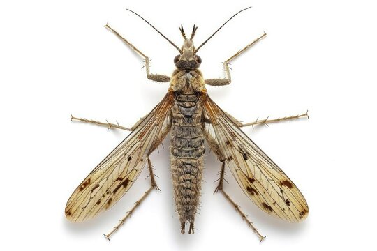 Stonefly isolated on white background