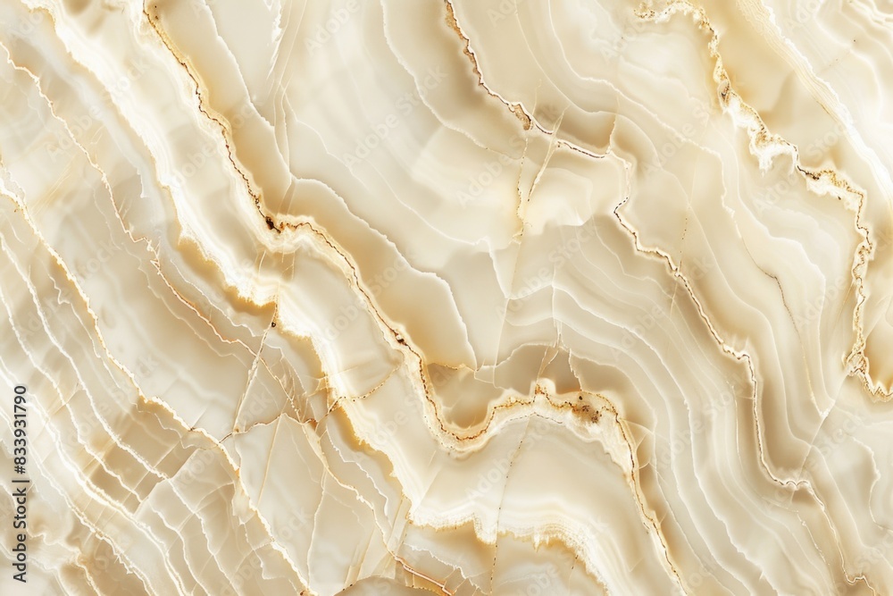 Poster A close-up view of a polished marble surface with subtle texture and color variations