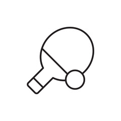 Table Tennis icon design with white background stock illustration