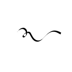 Swirls or scrolls, vintage flourishes, stroke and curls. Swishes, swashes or swoops. Calligraphic line, wedding dividers text and calligraphy ornament ink vector design elements.