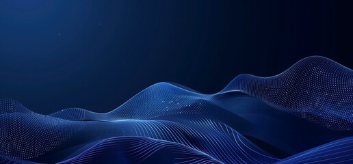 Abstract elegant blue dots waves Blue gradient background Gradient Background Concept