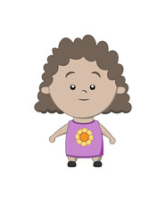 1-3 Year Old Girl Child Vector Artwork