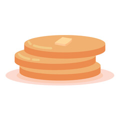 Isolated pile of waffles with honey icon Vector