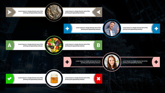Mini Comparison Lower Third With Checkbox Icons