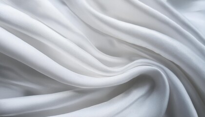generative ai illustration of bright white fabric material in wavy layers of abstract background with dark shadows