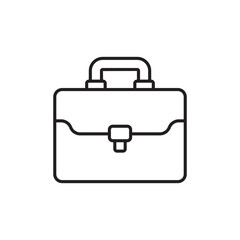 briefcase icon design with white background stock illustration