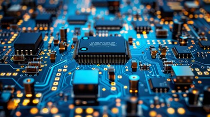 Fototapeta premium Active world trade, world market Global electronics market