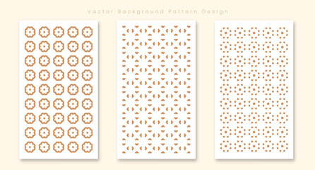 vector geometric flower shapes pattern background