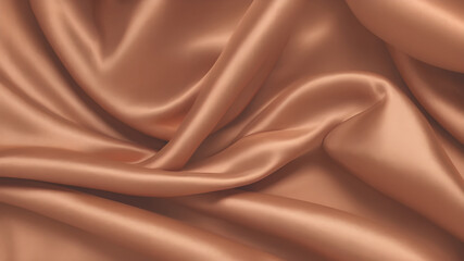 Fototapeta premium Abstract Background Orange Silk Fabric Texture, Luxury Cloth, Liquid Wave With a transparent background