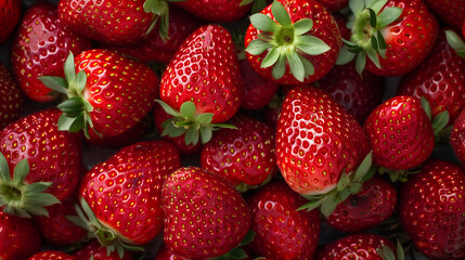 Ripe juicy strawberry close-up, background image.
