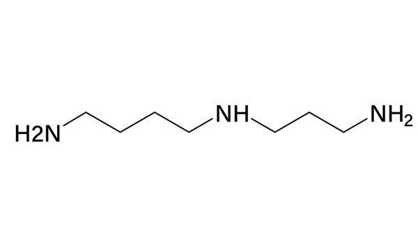 Spermidine Molecular Structure Vector Illustration.