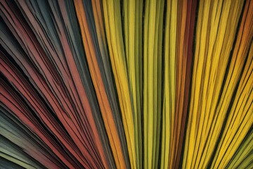 close up of colorful bamboo mat