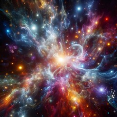 Obraz premium An electrifying display of abstract colorful lights