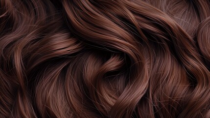 Naklejka premium Flowing brown hair background texture