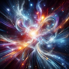 Fototapeta premium An electrifying display of abstract colorful lights