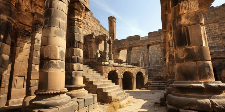 Bosra close-up  Taking a close-up view of Bosra yo_010
