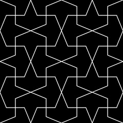 Mosaic tiles. Ethnic ornament. Ethnic wallpaper. Tribal pattern. Tiles motif. Digital paper, embroidery surface texture, abstract background, textile print, web design, vector work. Seamless image.