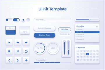 UI Kit Element Vector Template Premium Collection