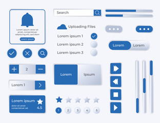 UI Kit Element Vector Template Premium Collection