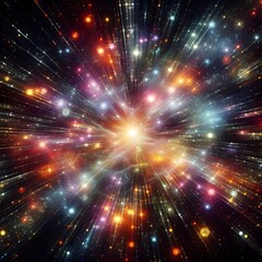 Fototapeta premium An electrifying display of abstract colorful lights