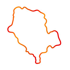 Cibitoke map line illustration 