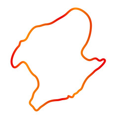 Karuzi map line illustration 