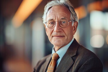 Mature legal consultant, confident, professional, digital SLR, standard zoom, daytime, consultancy office portrait, digital, high realism, legal light. , background blur