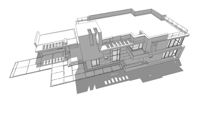 3d model of a house