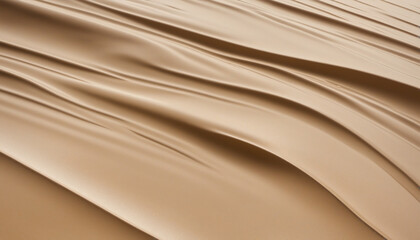 Obraz premium Elegant Three-Dimensional Wave Pattern Background in Sand and Gold Palette