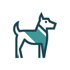 Dog logo icon vector art Illustration