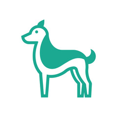 Dog logo icon vector art Illustration