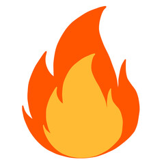 fire warning sign vector
