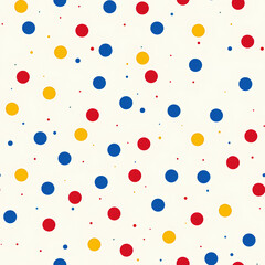  Scattered Polka Dots Pattern, Colorful Circles, Fun Design