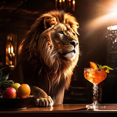 lion in the bar tonight